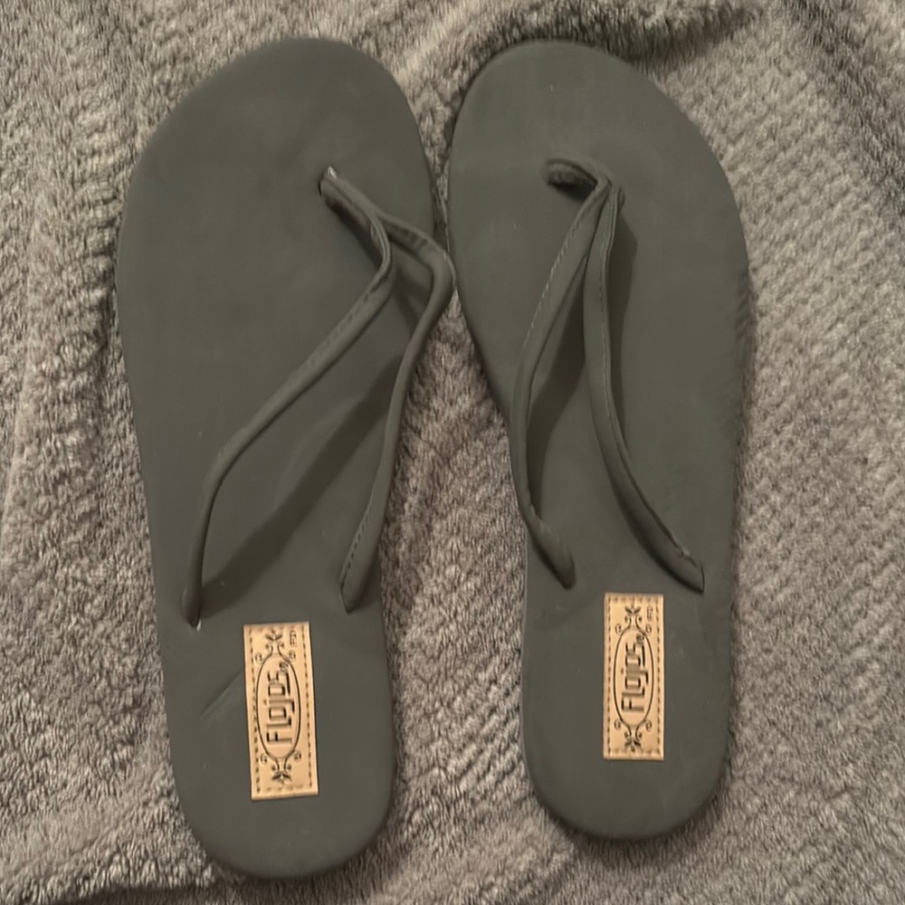 Flojos Black Flip Flops